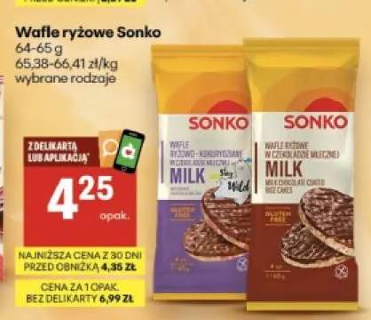 Wafle ryżowo-kukurydziane w czekoladzie mlecznej Milk Sonko +1 wariant