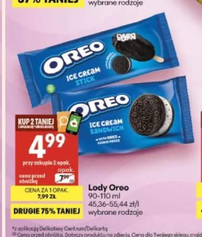 Lody Oreo Ice Cream Stick +1 wariant