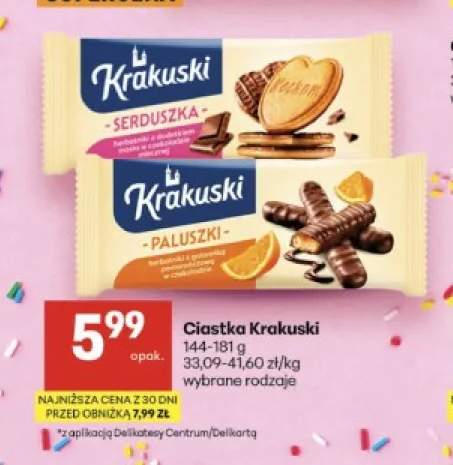 Ciastka Krakuski Serduszka +1 wariant
