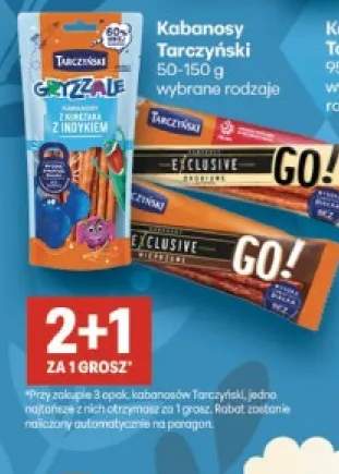 Kabanosy Gryzzale z kurczaka z indykiem Tarczyński +2 warianty