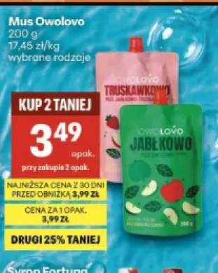 Mus Owolovo truskawkowo +1 wariant