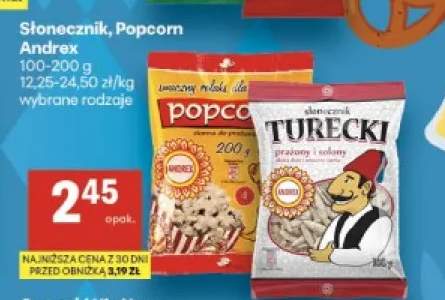 Słonecznik turecki prażony i solony Andrex +1 wariant