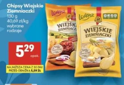 Chipsy Wiejskie Ziemniaczki masło z solą +1 wariant