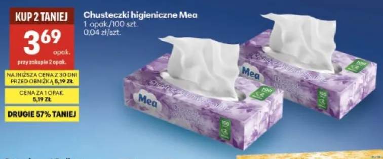 Chusteczki higieniczne Mea