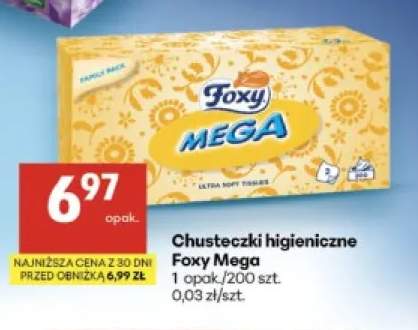 Chusteczki higieniczne Foxy Mega