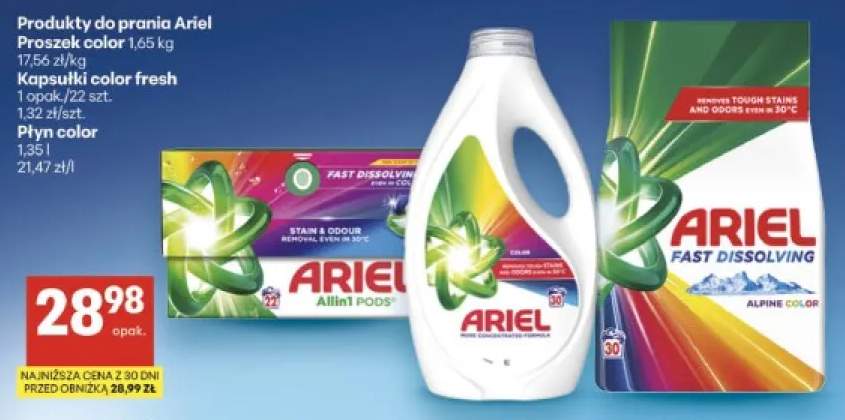 Proszek do prania color Ariel +2 warianty