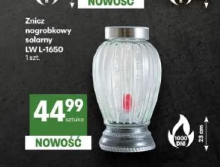 Znicz nagrobkowy solarny Lw L-1650