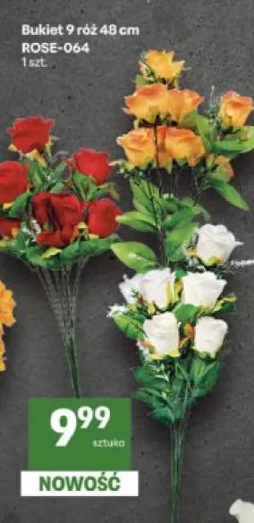 Bukiet 9 róż 48 cm ROSE-064