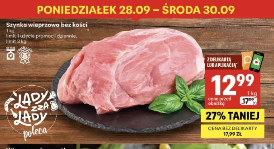 Szynka wieprzowa bez kości