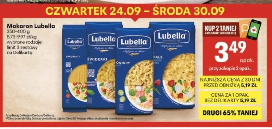 Makaron Lubella świderki +3 warianty
