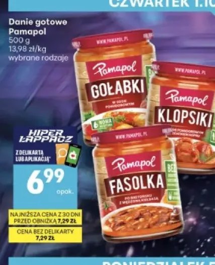 Danie gotowe Pamapol gołąbki w sosie pomidorowym +2 warianty