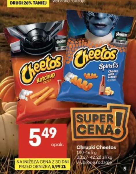 Chrupki Cheetos Ketchup +1 wariant