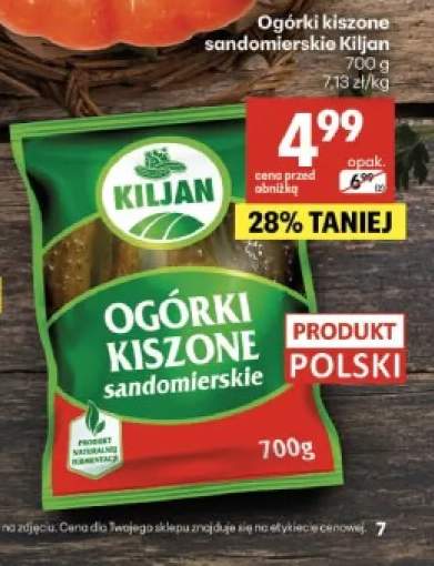 Ogórki kiszone sandomierskie Kiljan