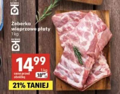 Żeberka wieprzowe płaty