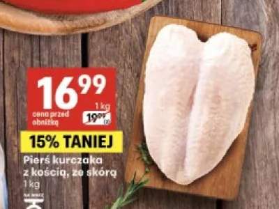 Pierś kurczaka z kością ze skórą