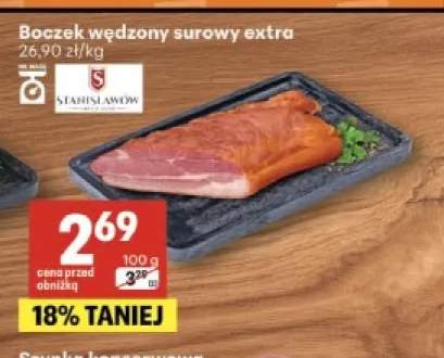Boczek wędzony surowy extra Stanisławów