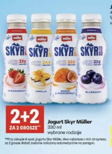 Jogurt Skyr Müller truskawkowy +3 warianty