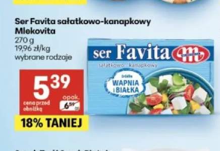 Ser Favita sałatkowo-kanapkowy Mlekovita