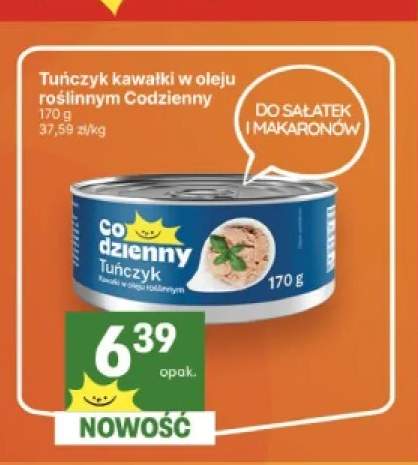 Tuńczyk kawałki w oleju roślinnym Codzienny