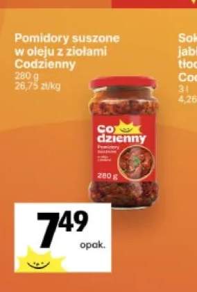 Pomidory suszone w oleju z ziołami Codzienny