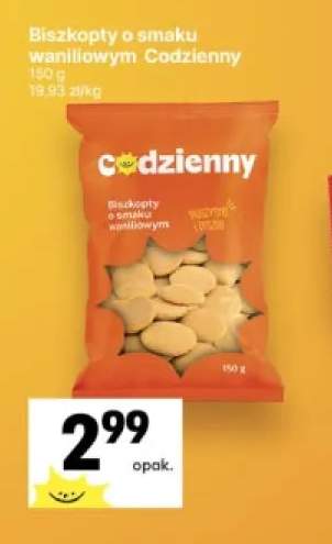 Biszkopty o smaku waniliowym Codzienny