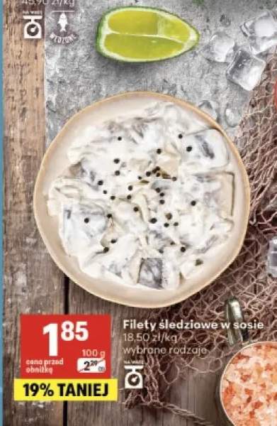 Filety śledziowe w sosie