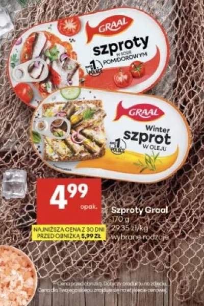 Szproty w sosie pomidorowym Graal +1 wariant