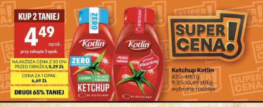 Ketchup Kotlin Zero łagodny +1 wariant