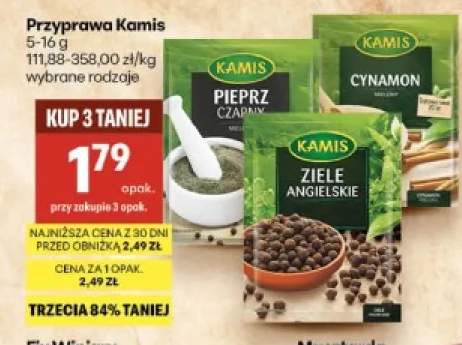 Przyprawa Kamis pieprz czarny mielony +2 warianty