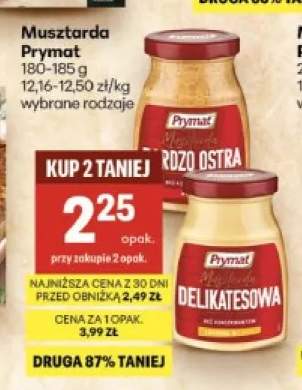 Musztarda Prymat bardzo ostra +1 wariant