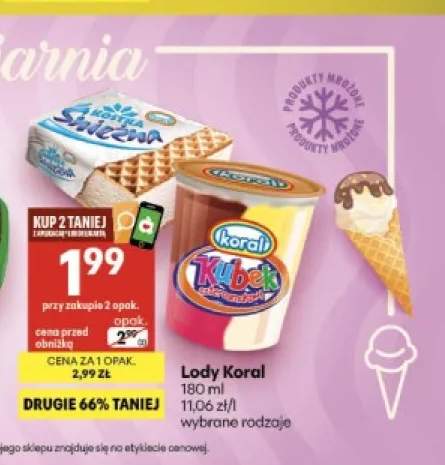 Lody Kostka Śnieżna +1 wariant
