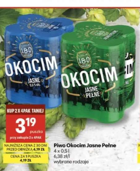 Piwo Okocim 4-pak +1 wariant