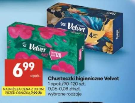 Chusteczki higieniczne Velvet Art 120 +1 wariant