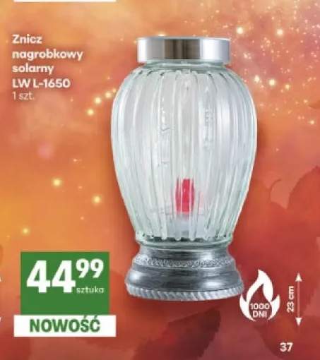 Znicz nagrobkowy solarny Lw L-1650