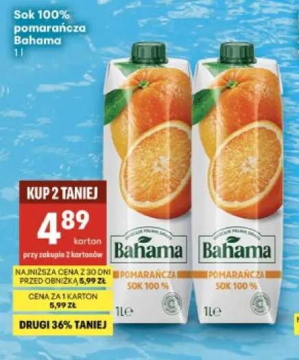 Sok pomarańcza Bahama 100%