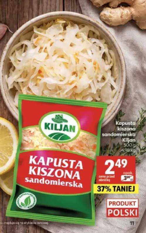 Kapusta kiszona sandomierska Kiljan