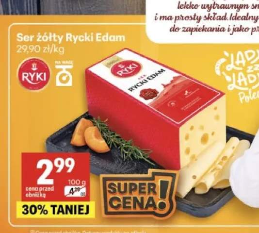 Ser żółty Rycki Edam Ryki