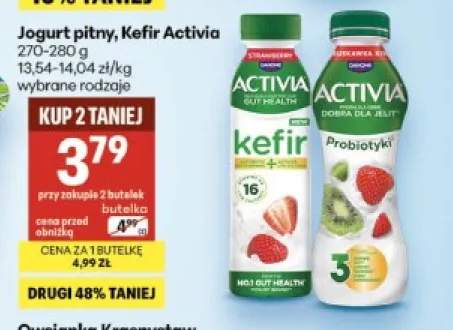 Kefir Activia truskawkowy +1 wariant