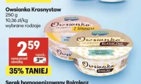 Owsianka z bananem Krasnystaw +1 wariant