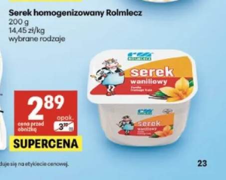 Serek homogenizowany waniliowy Rolmlecz