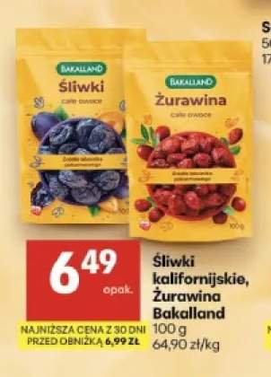 Śliwki kalifornijskie Bakalland +1 wariant