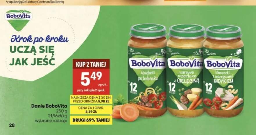 Danie spaghetti po bolońsku BoboVita +2 warianty