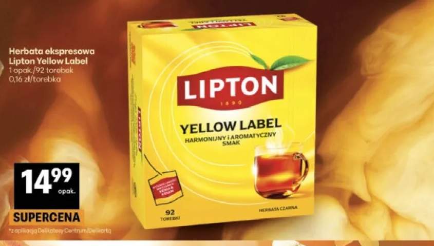 Herbata ekspresowa Lipton Yellow Label
