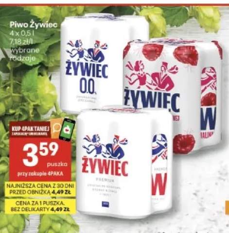 Piwo bezalkoholowe Żywiec 4-pak +2 warianty