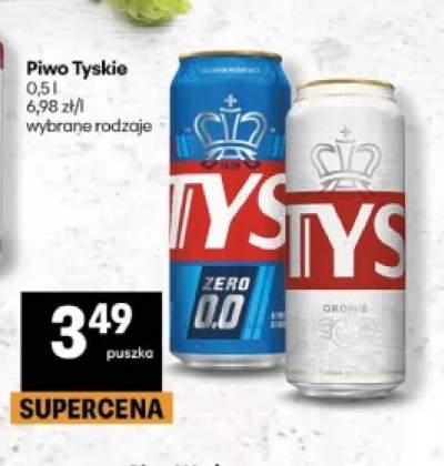 Piwo bezalkoholowe Tyskie +1 wariant