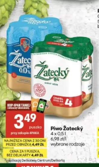 Piwo bezalkoholowe Žatecký 4-pak +1 wariant