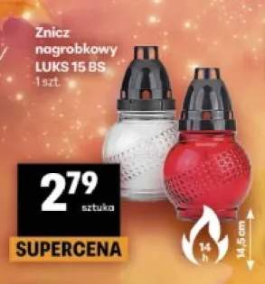 Znicz nagrobkowy Luks 15 Bs