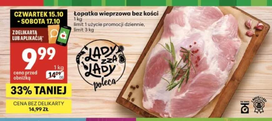 Łopatka wieprzowa bez kości