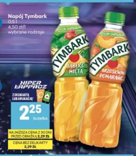 Napój Tymbark jabłko mięta +1 wariant