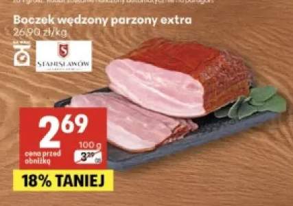 Boczek wędzony parzony extra Stanisławów